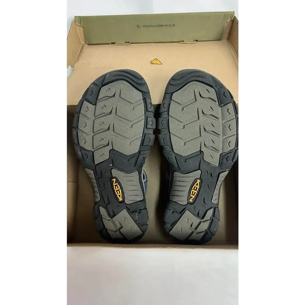 KEEN Men's Newport H2 Closed Toe Water Sandals, Navy Gray, 10.5